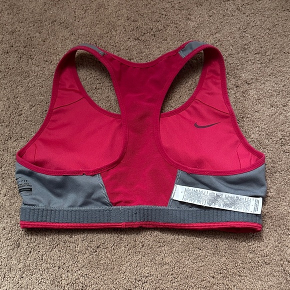 Nike Women's Vibrant Pink Sports Bra - Picture 4 of 5